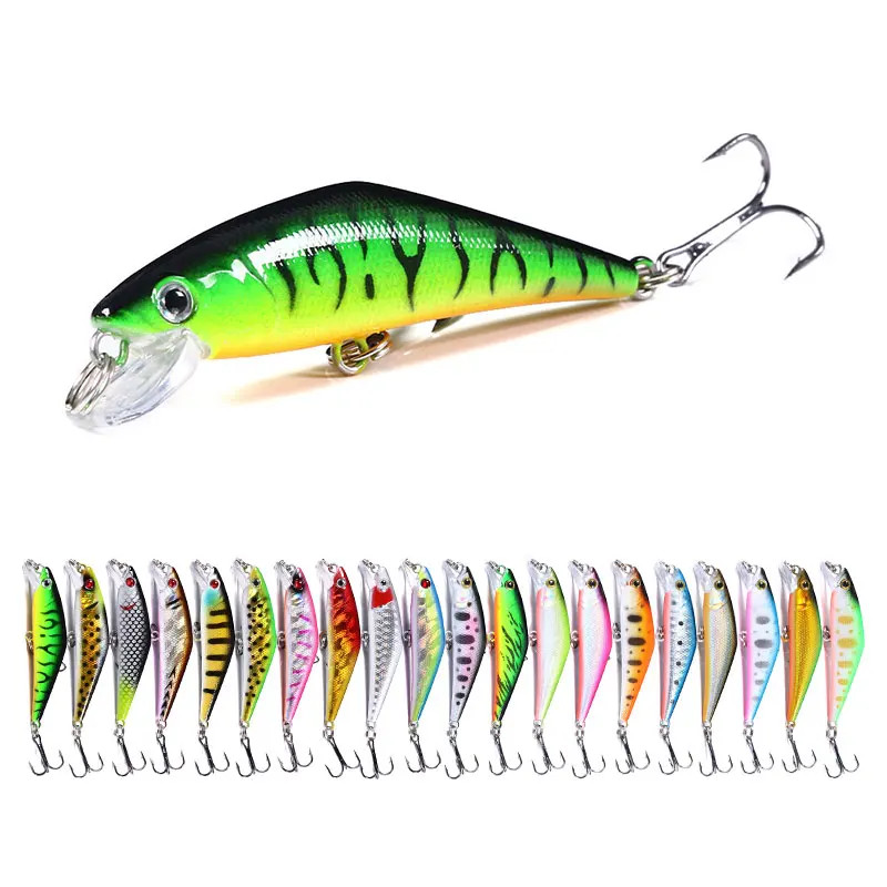 1pc Stream Fishing Lure Long Shot 6.8cm 5.2g Sinking Minnow Artificial Hard Bait