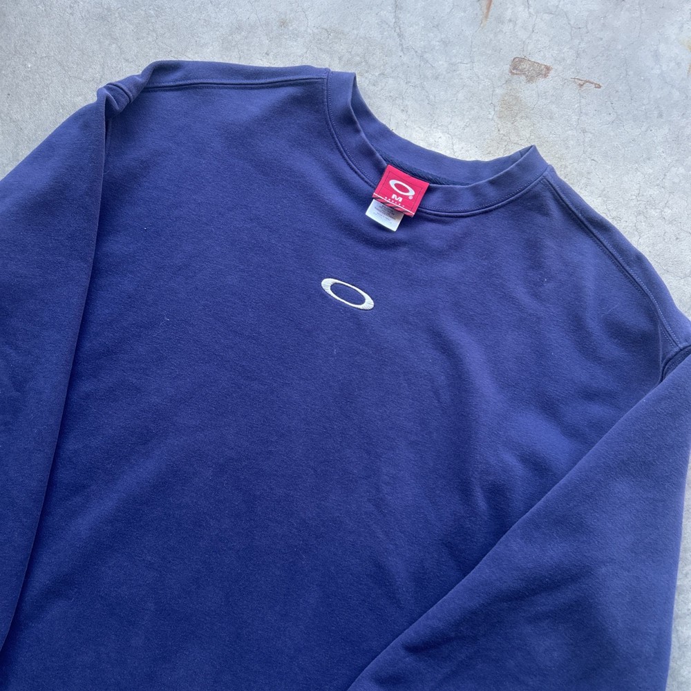 Vintage 90s Oakley Software Sweatshirt Center Logo MEDIUM Embroidered ULTRA RARE