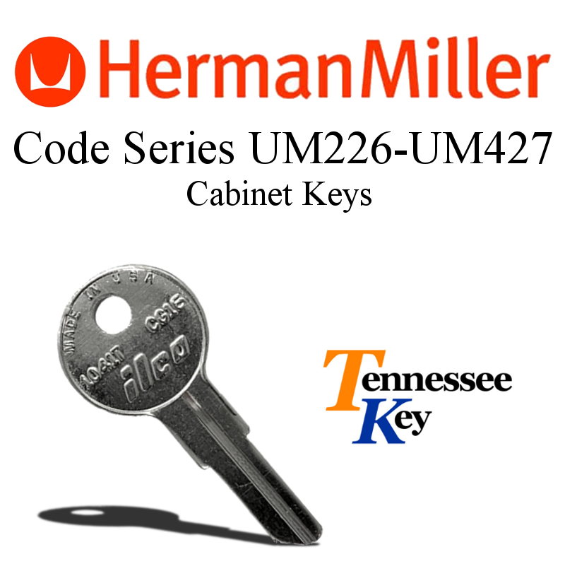 Herman Miller File Cabinet Keys – Choose Your Key Code for UM226 to UM427 Series