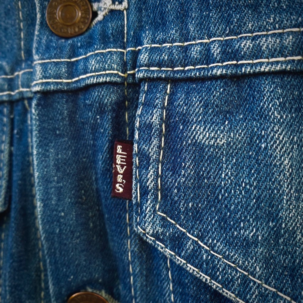 Vintage 70s Levis Big E made in Macau type 3 70505 denim trucker jacket