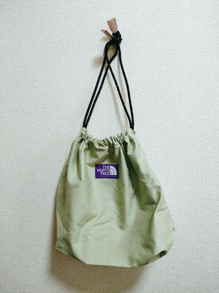 North Face Light Green Drawstring Bag - Stylish Durable Everyday Carry