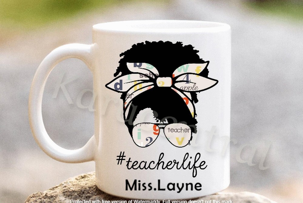 Personalised Teacher Mug End Of Term Teacher Gift For Her Female Teacher Coffee