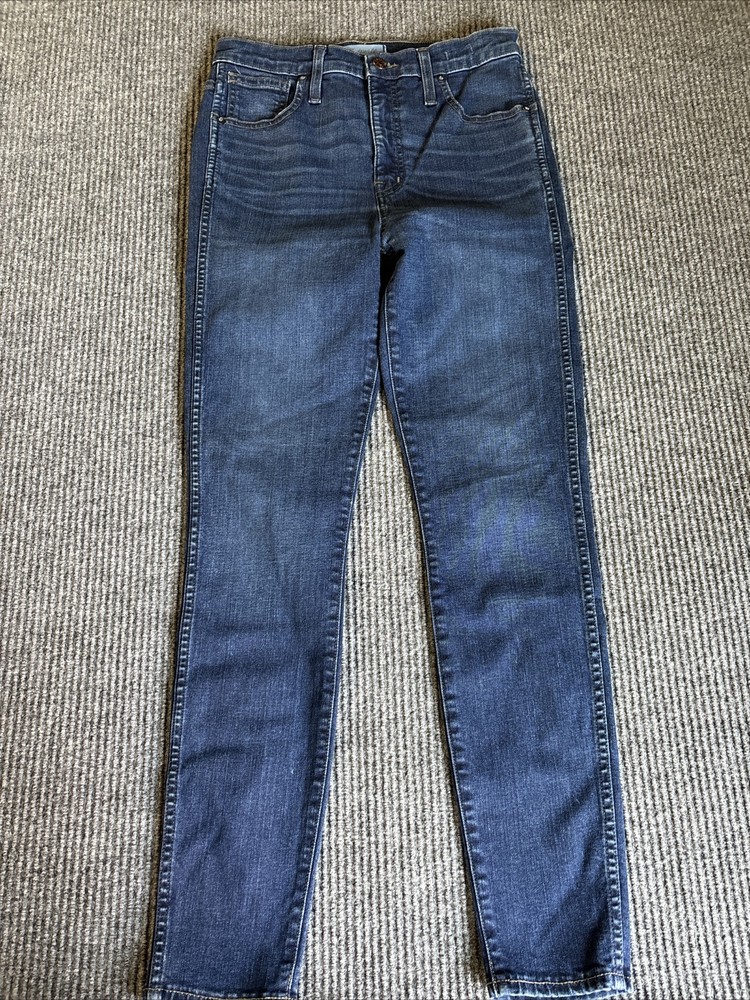 Madewell Womens 10 Inch High Rise Skinny Jeans Darkwash Blue Size 28