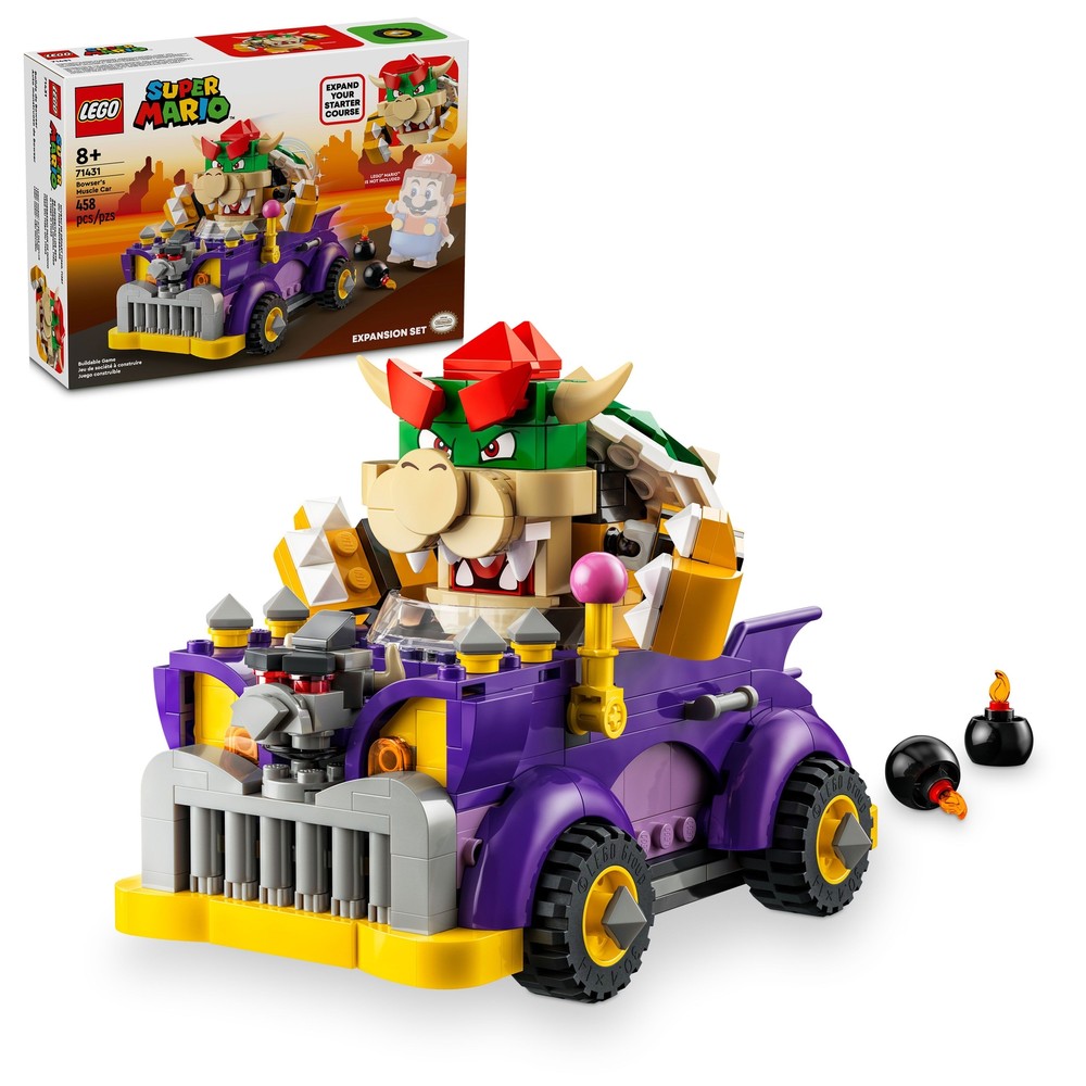 LEGO Super Mario Bowser's Muscle Car Expansion Set 71431 with Exclusive Figures