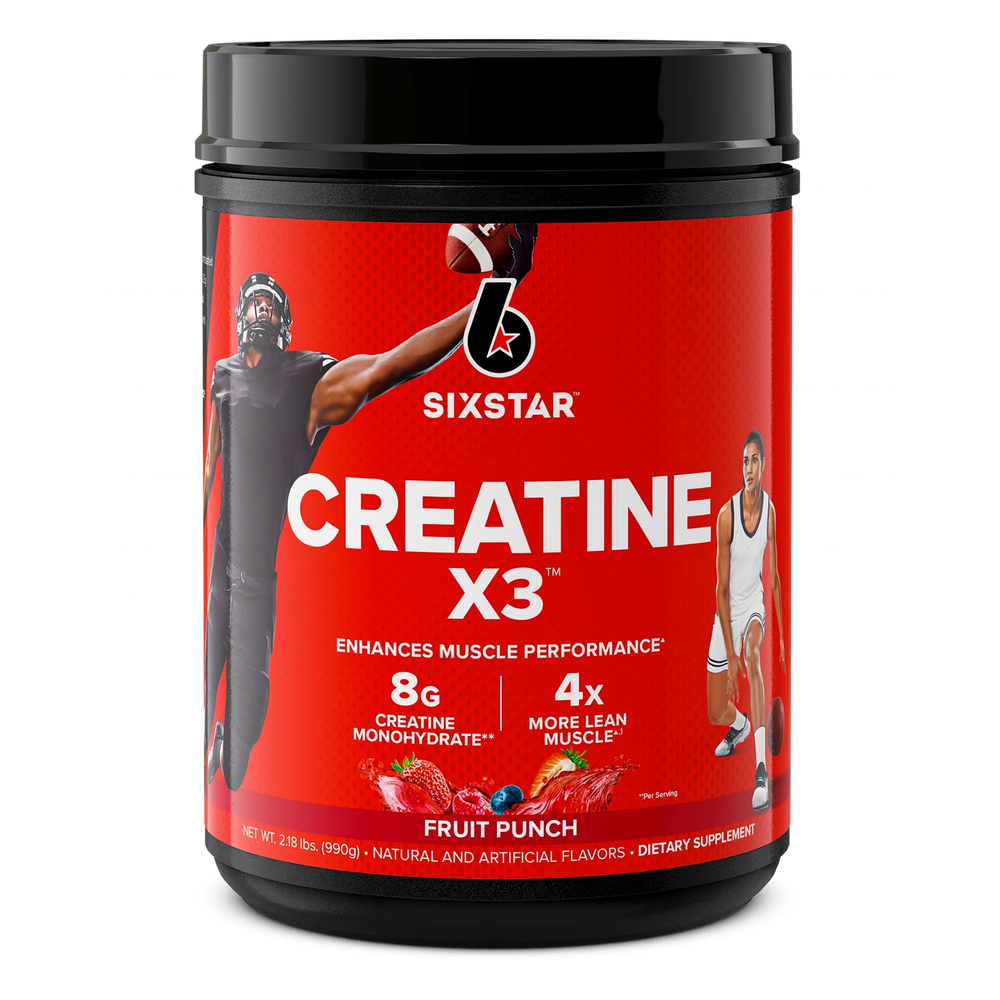 Creatine X3 BCAA Amino Acid Powder Fruit Punch 2.18 Lbs 30 Servings