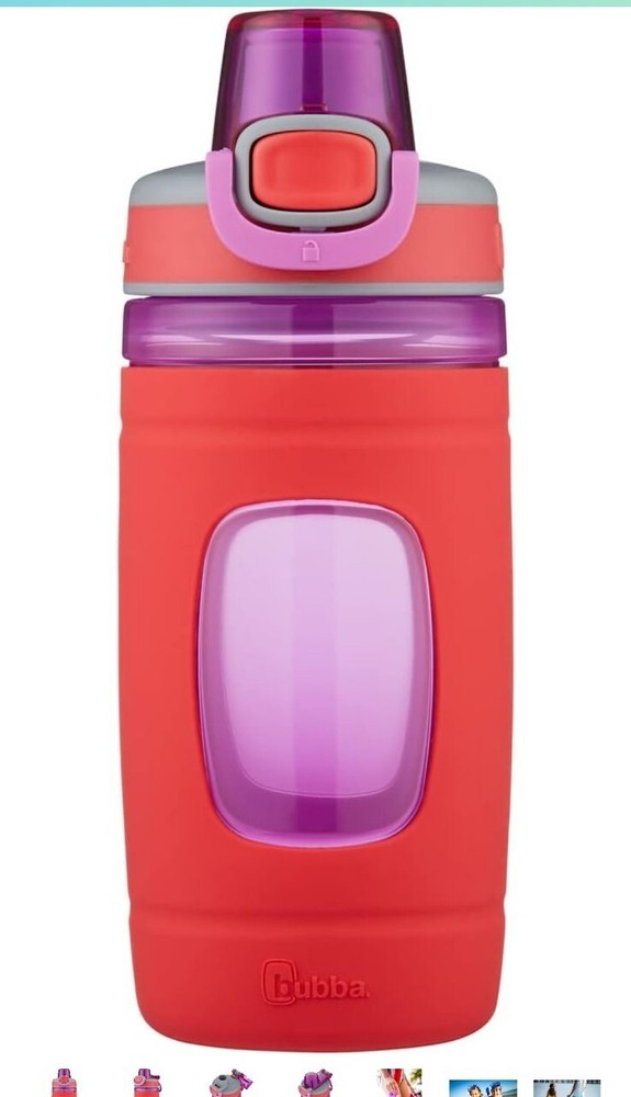 Bubba Kid's 16 oz. Flo Refresh Plastic Water Bottle with Silicone Sleeve