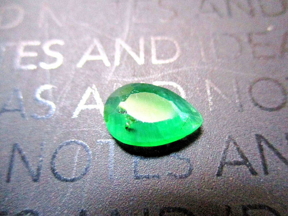 2.76 Cts Natural Emerald Pear Shape Loose Faceted Untreated 13x9x3 mm