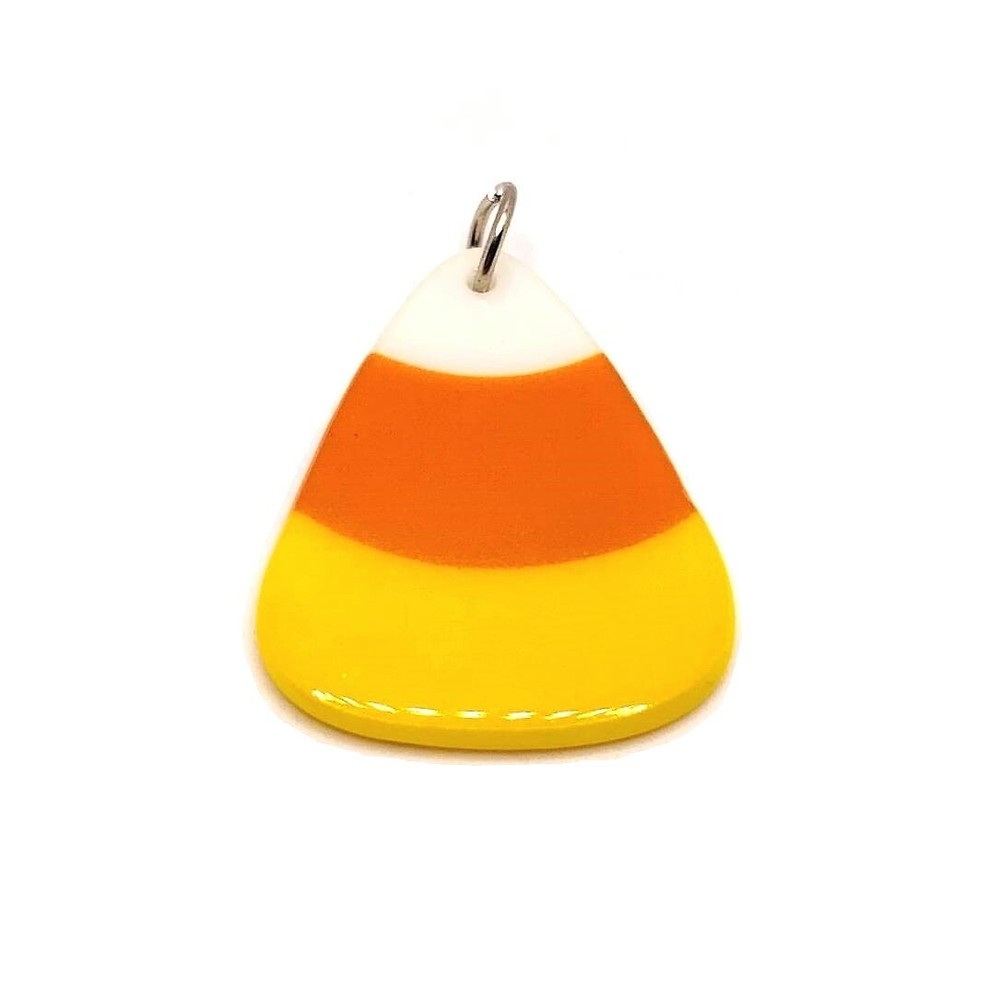 1, 4 or 20 BULK pcs Candy Corn Halloween Fall Pendant - US Seller - OR1547