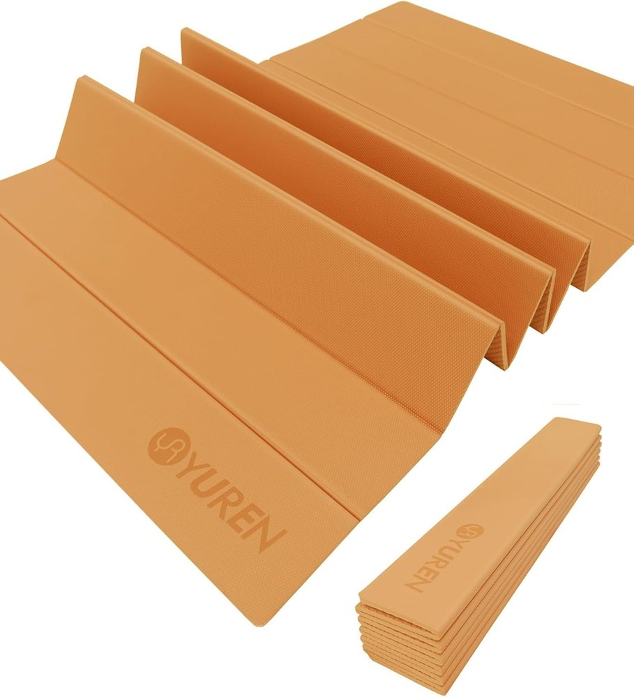 10mm Thick Foldable Non-Slip Yoga Mat 76.7x35.4 Inch Wide Workout Mat