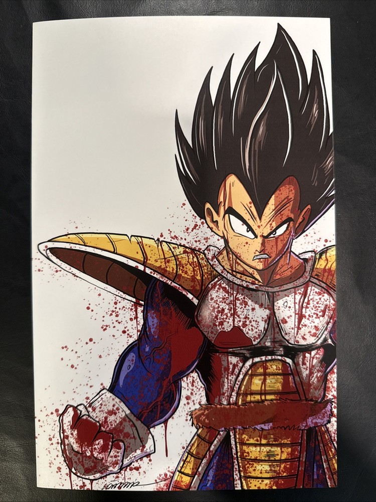 Vegeta Dragon Ball Z Venomized Battle Damaged White LTD 25 by Gorkem Demir