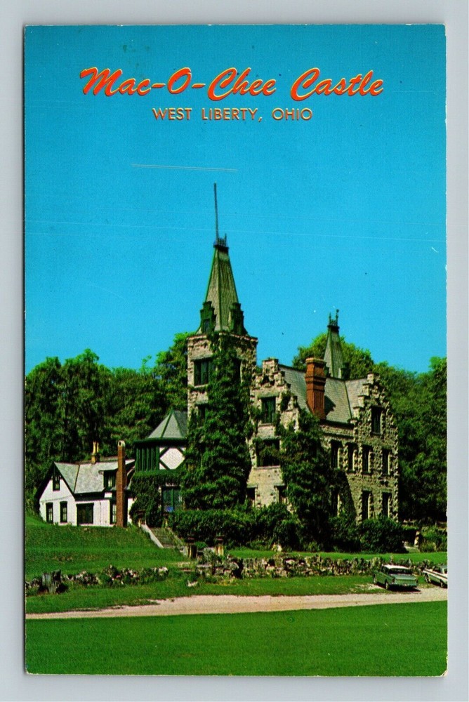 West Liberty OH-Ohio, Mac-O-Chee Castle Vintage Souvenir Postcard