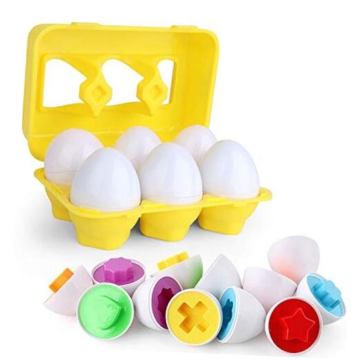 Color Matching Egg Set for Toddlers - Educational Shape Sorting Toy