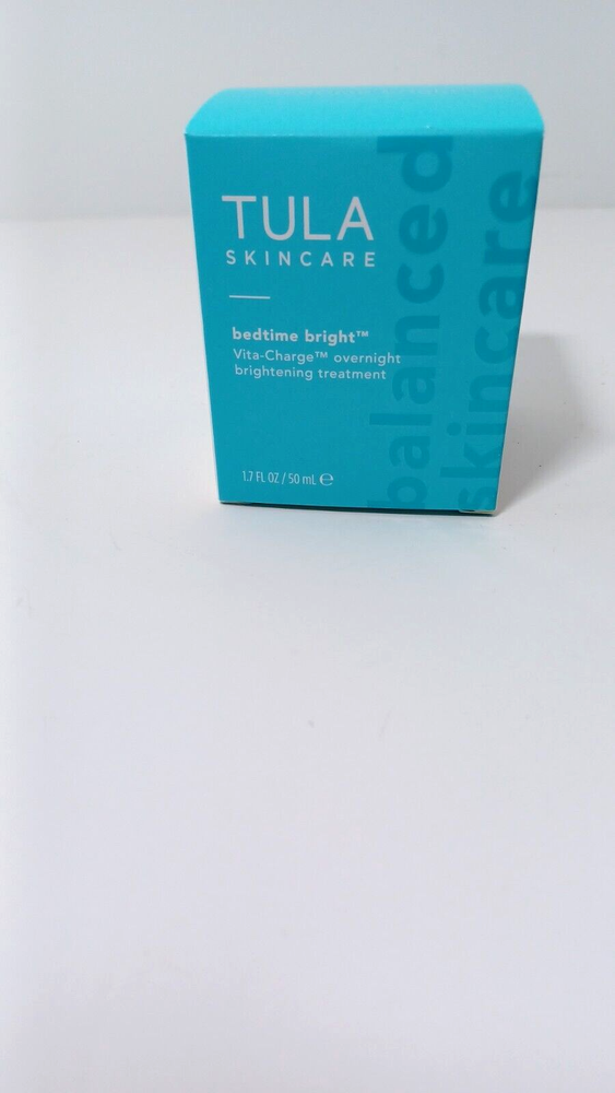 TULA Bedtime Bright Overnight Brightening Treatment 50 mL New in Box