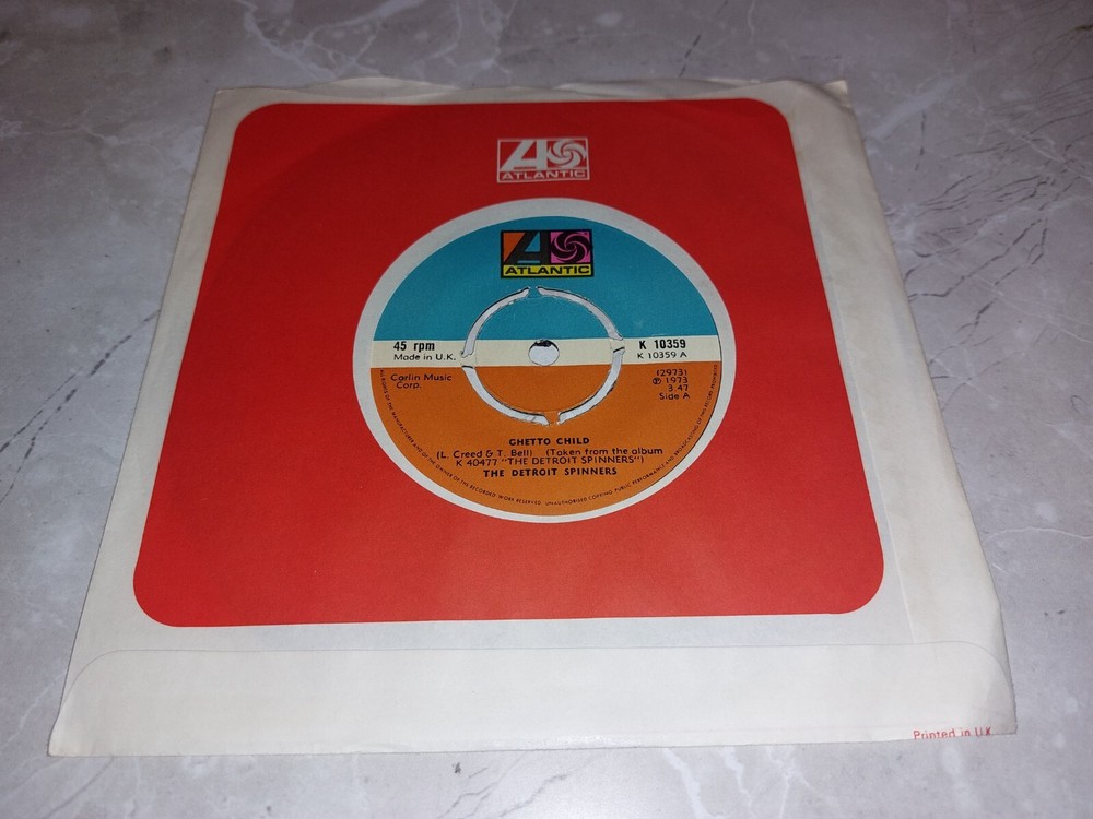 THE DETROIT SPINNERS * GHETTO CHILD * 7