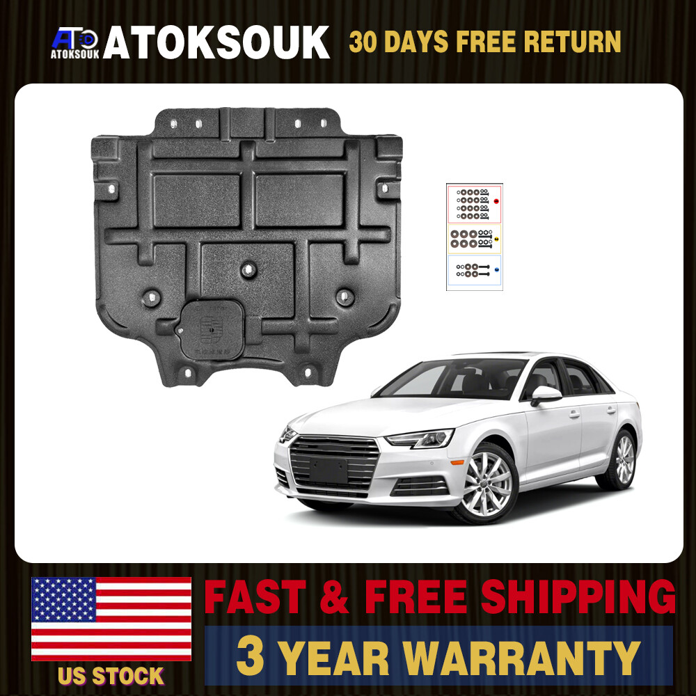 Rear Engine Splash Shield For 2017-2024 Audi A4 S4 Lower Under Engine Cover