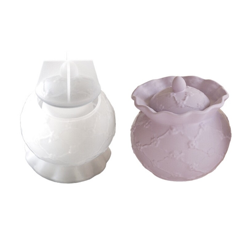 Silicone Mold for Resin Storage Box Jewelry Holder Flower Pot DIY Craft