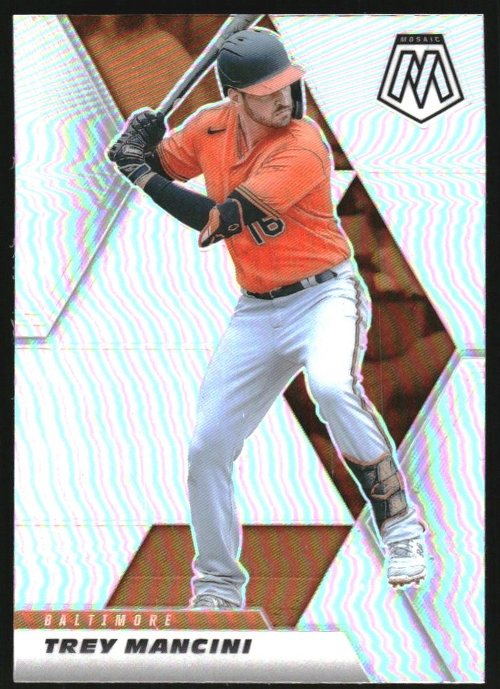 2021 Panini Mosaic Silver Prizm Trey Mancini Baseball Card #2
