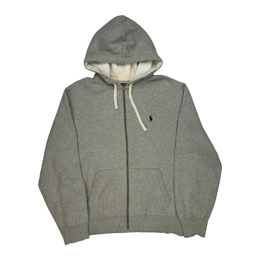 Polo By Ralph Lauren Hoodie - Large Gray Cotton