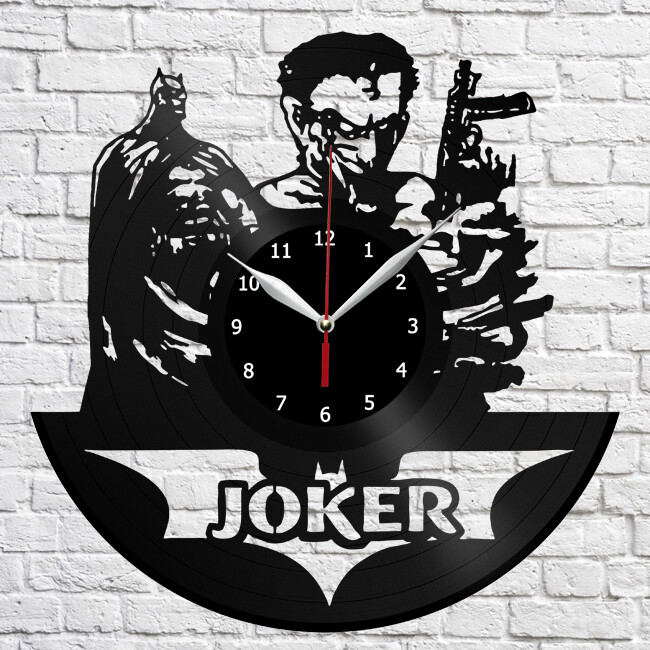 Joker Vinyl Record Wall Clock Home Fan Art Decor 12