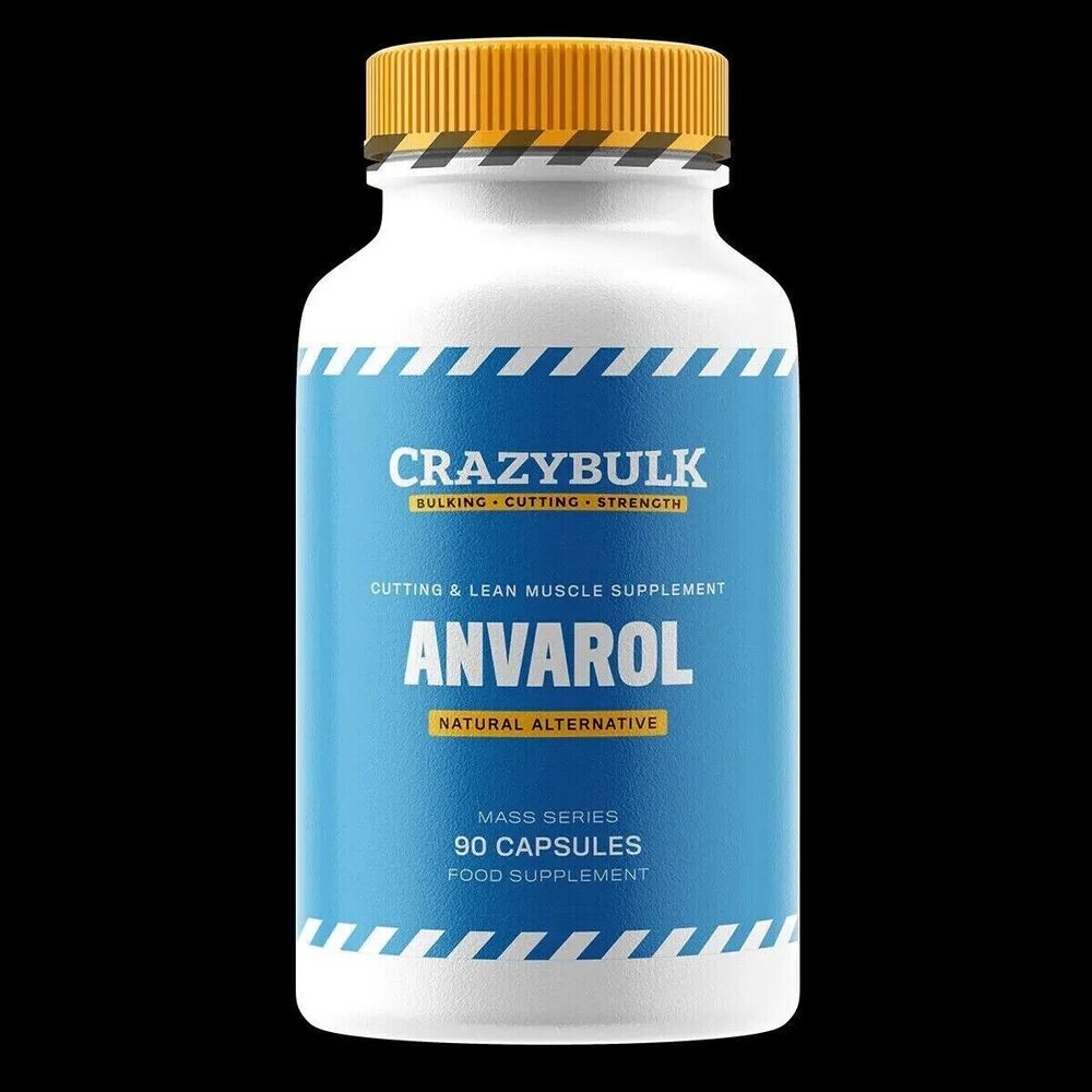 CrazyBulk ANVAROL for Cutting & Lean Muscle Supplement - 90 Capsules