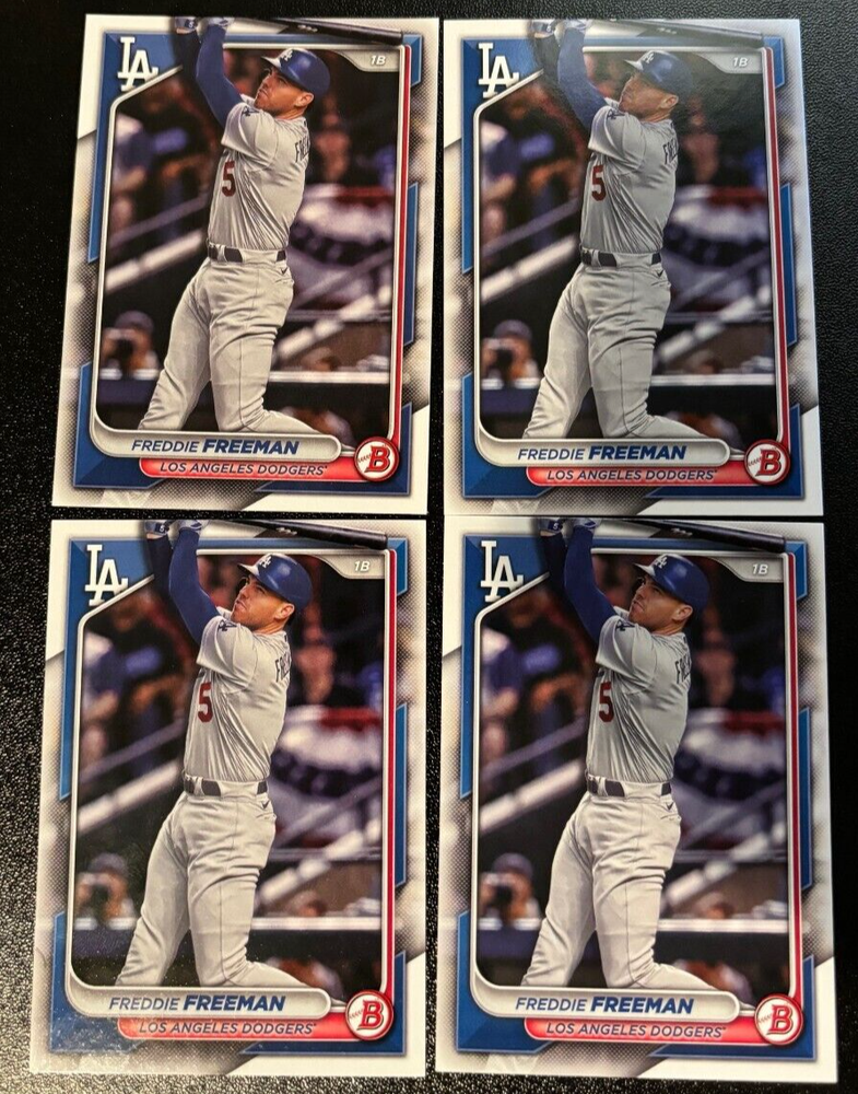 2024 Bowman Freddie Freeman Lot (4) LA Dodgers #43