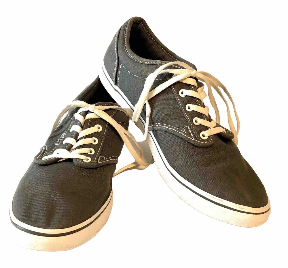 Vans Women’s Gray Skater Athletic Shoes, Size 8