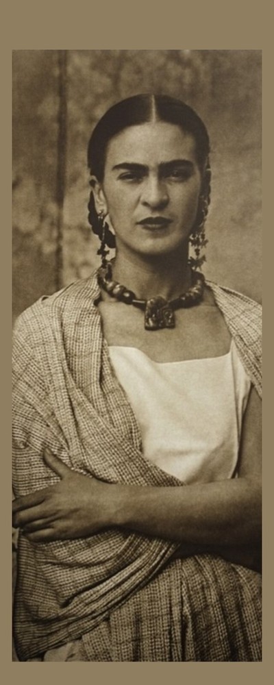 Frida Kahlo - Artist - Laminated Photo Bookmark - 2.5 x 6 in