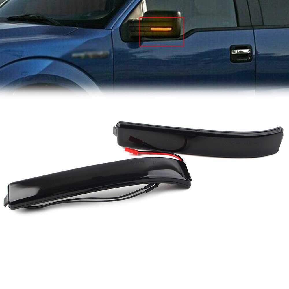 Pair LED Side Mirror Turn Signal Marker Light Lamp For Ford F150 2009-2014 2013