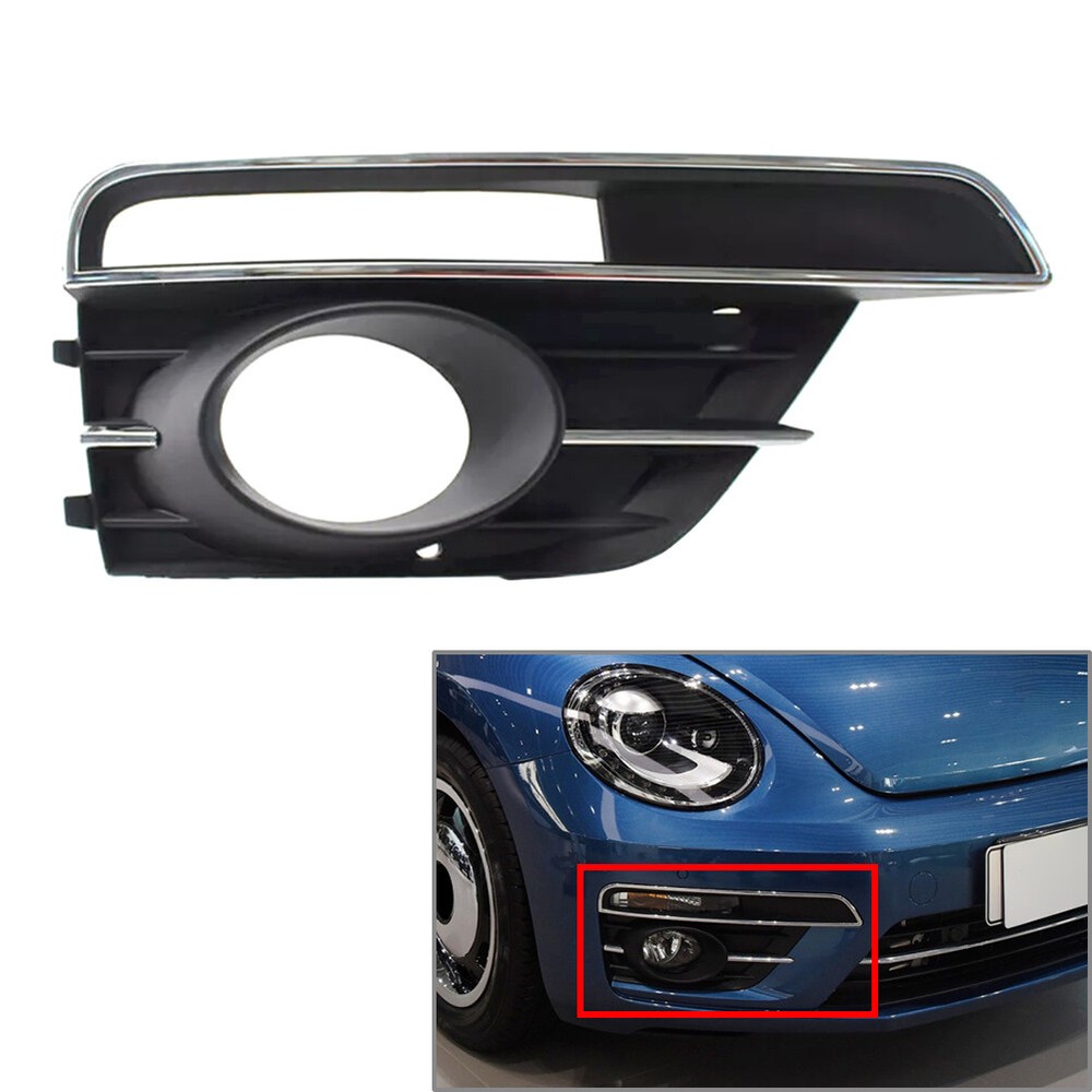 Front Bumper Fog Light Lamp Grill Bezel Cover For VW Beetle 2016-2019 18