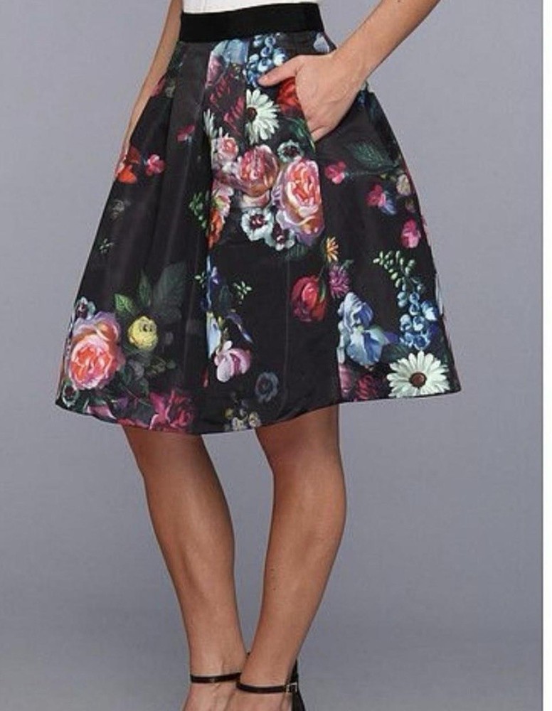 Ted Baker London Floral Full Skirt with Petticoat Size 6 New With Tags.
