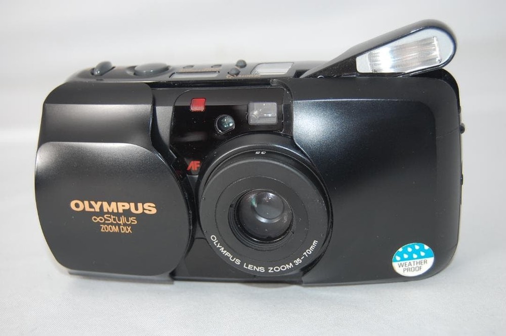 Olympus Stylus ZOOM DLX Camera Black No Customs Fees US
