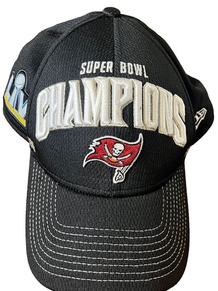 NFL Baseball Cap Adult Super Bowl Tampa Bay Buccaneers Black Snapback Embroidery