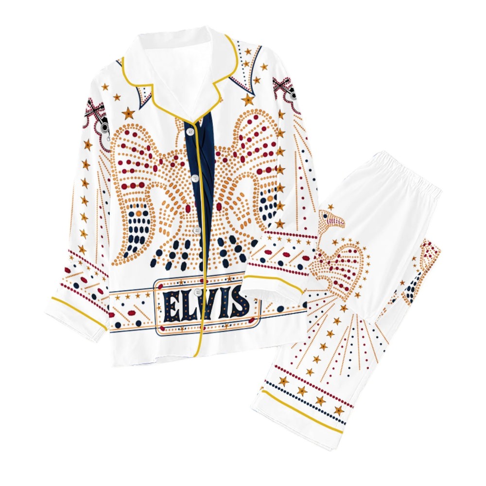 Elvis Presley Button Down Pajamas Set 8211 NGHIAVT 0596