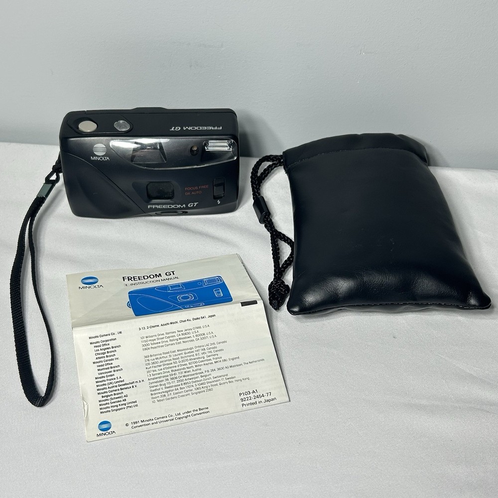 Minolta Freedom GT Point And Shoot Film Camera - Focus Free 35mm Auto DX