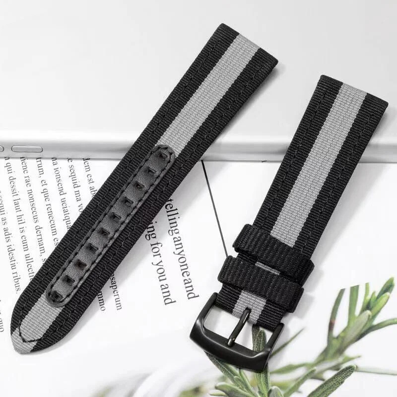 Nylon Watchband For Armani Ar1948/1968/1918 Luigi 20mm Men Canvas Watch Bracelet