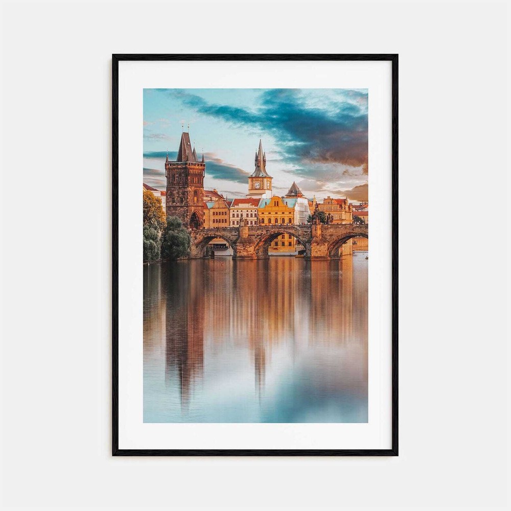 Prague Colorful Poster Print No 2 Prague Photo Wall Art Prague Wall Decor