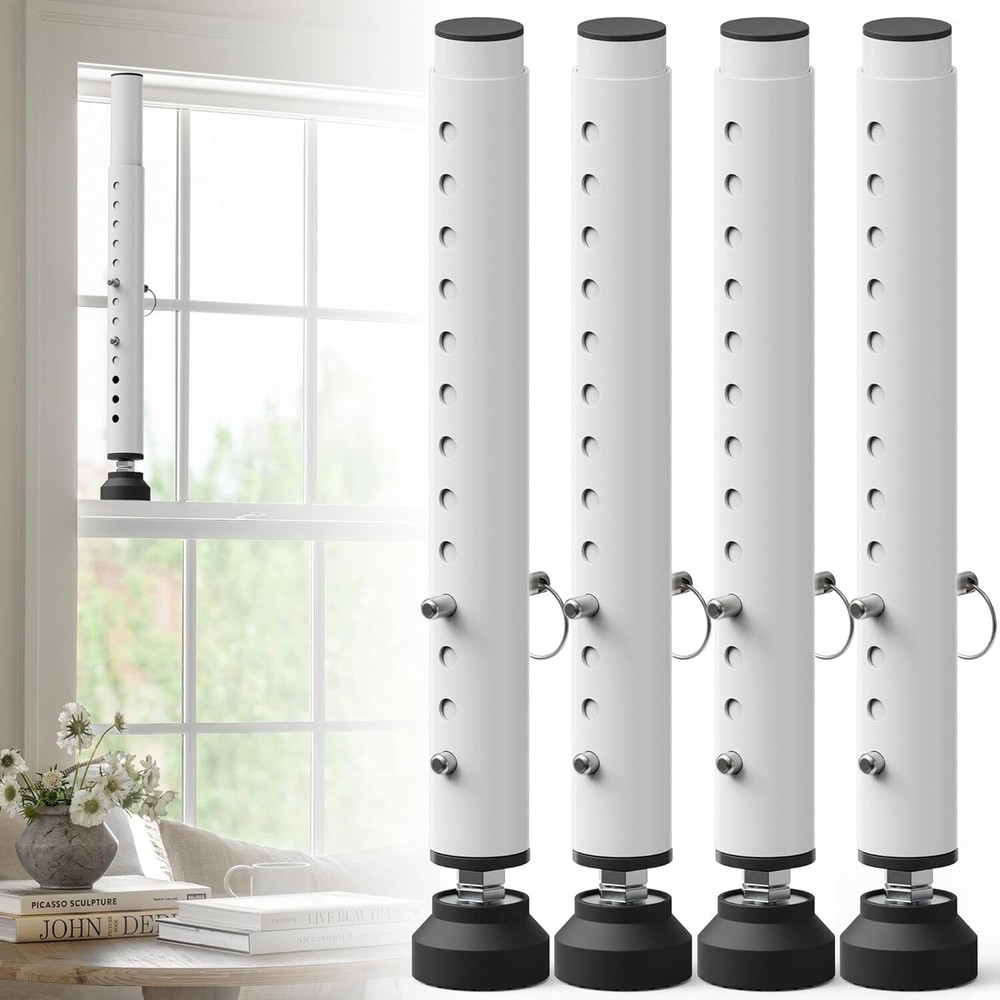 Premium Adjustable Sliding Window Lock Bar Set for Home & Travel Safety