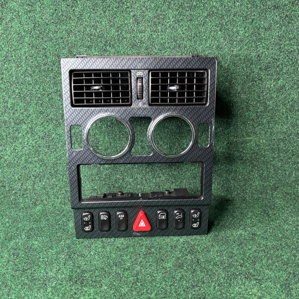 Upgrade your 97-04 Mercedes R170 SLK230 with a Carbon Fiber Dash Hazard Light Switch Cover Assy OEM