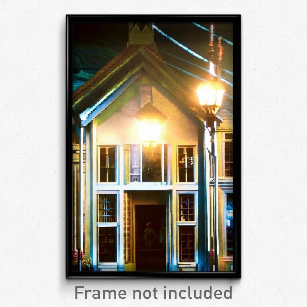 8-Bit Psychedelic Pixel Art Poster - Quaint Parish Video Game Print