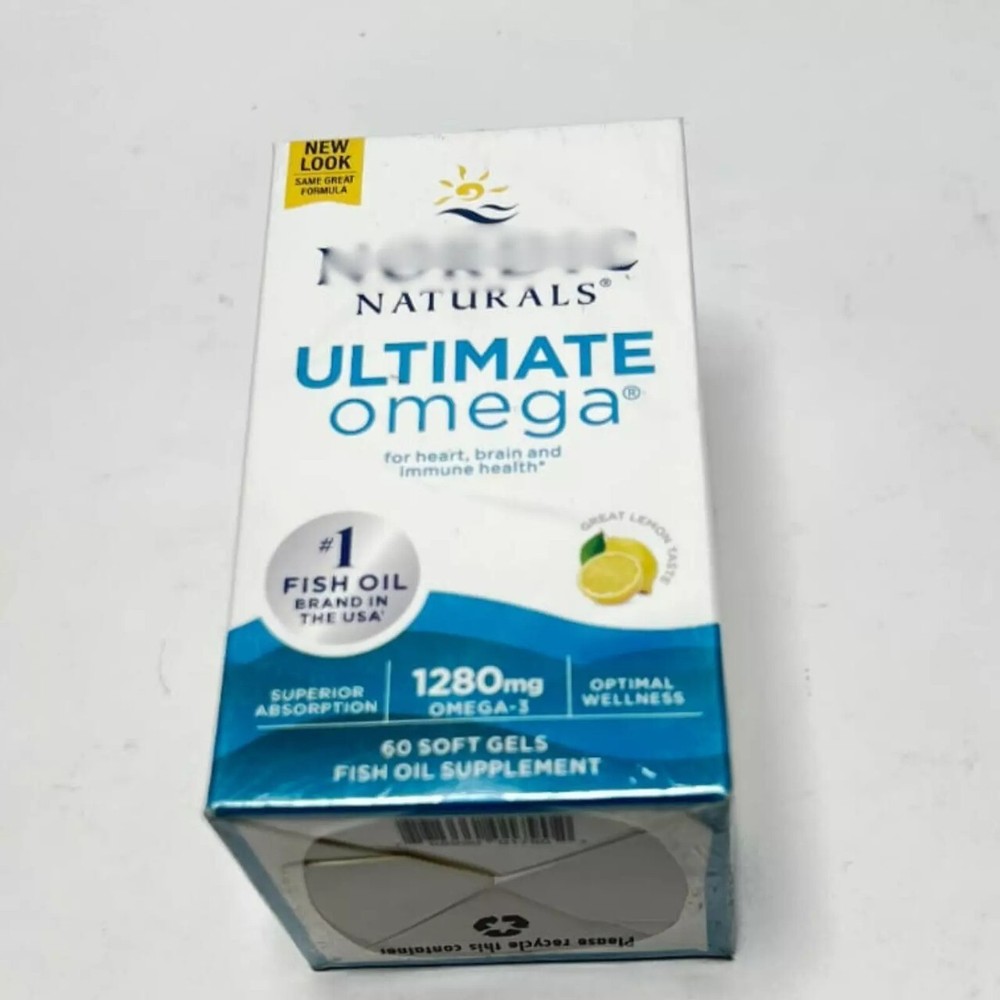 Nordic Naturals Ultimate Omega 2X Softgels, Lemon Flavor - 60 Count