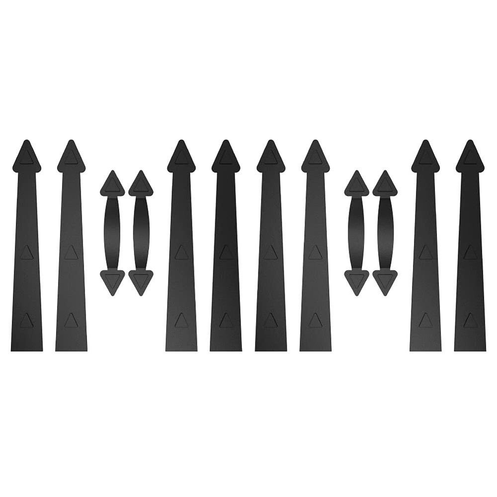 Garage Door Magnetic Decorative Hardware Kit, 8 Hinges 4 Handles Door Carriag...