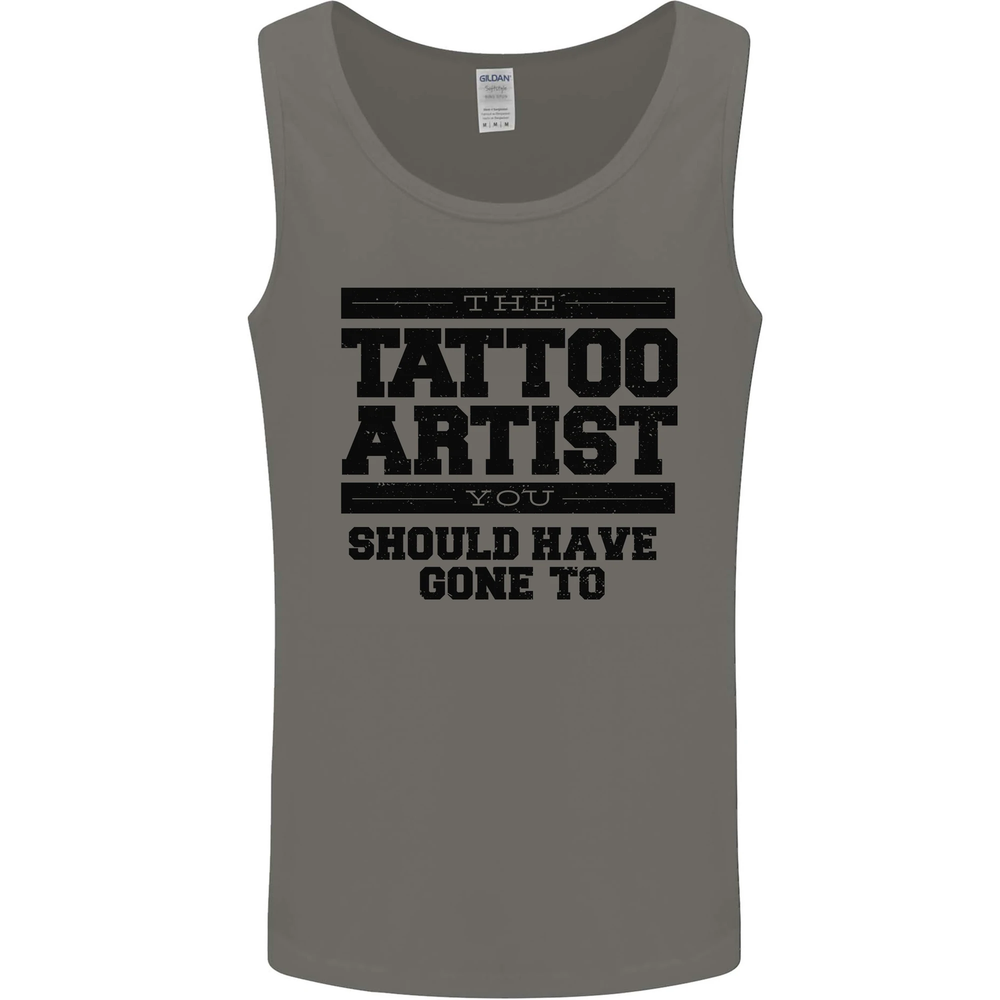 Regret-proof tattoo artist mens vest tank top