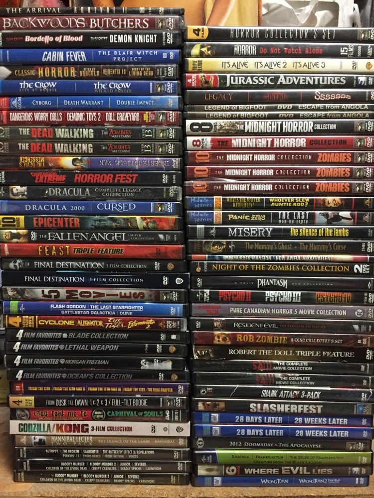 Clearance Sale - HORROR & Sci-Fi Collection DVDs - $3+ - Get 50% discount-image