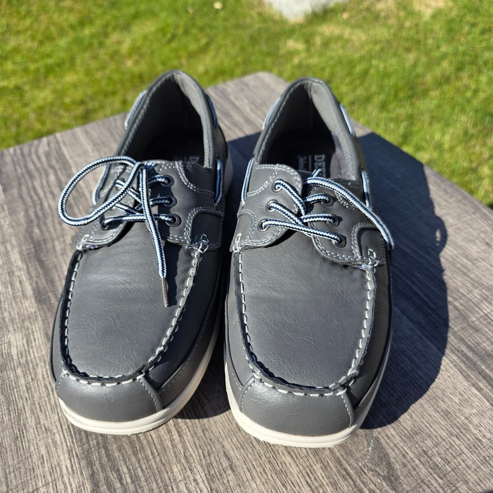 Island Stags Mitch Memory Foam Boat Sneakers for Men Size 9M in Gray