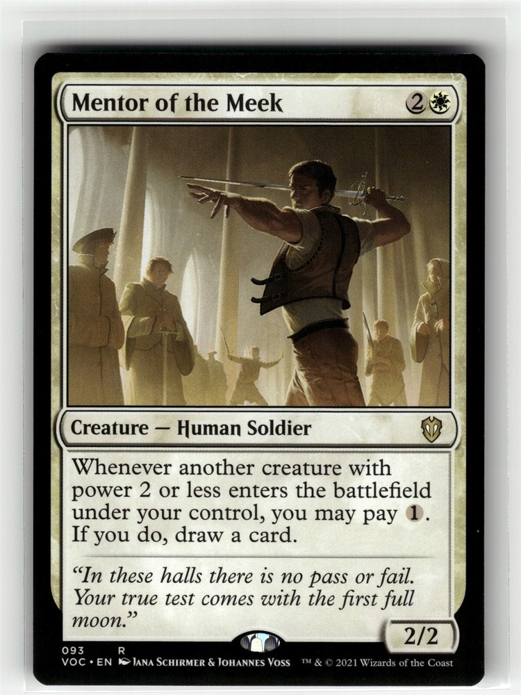 MENTOR OF THE MEEK Crimson Vow Commander #93 VOC(NM+)(MTG)