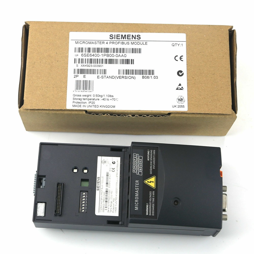 Siemens New 6Se6400-1Pb00-0Aa0 6Se6 400-1Pb00-0Aa0 Micromaster 4 Profibus