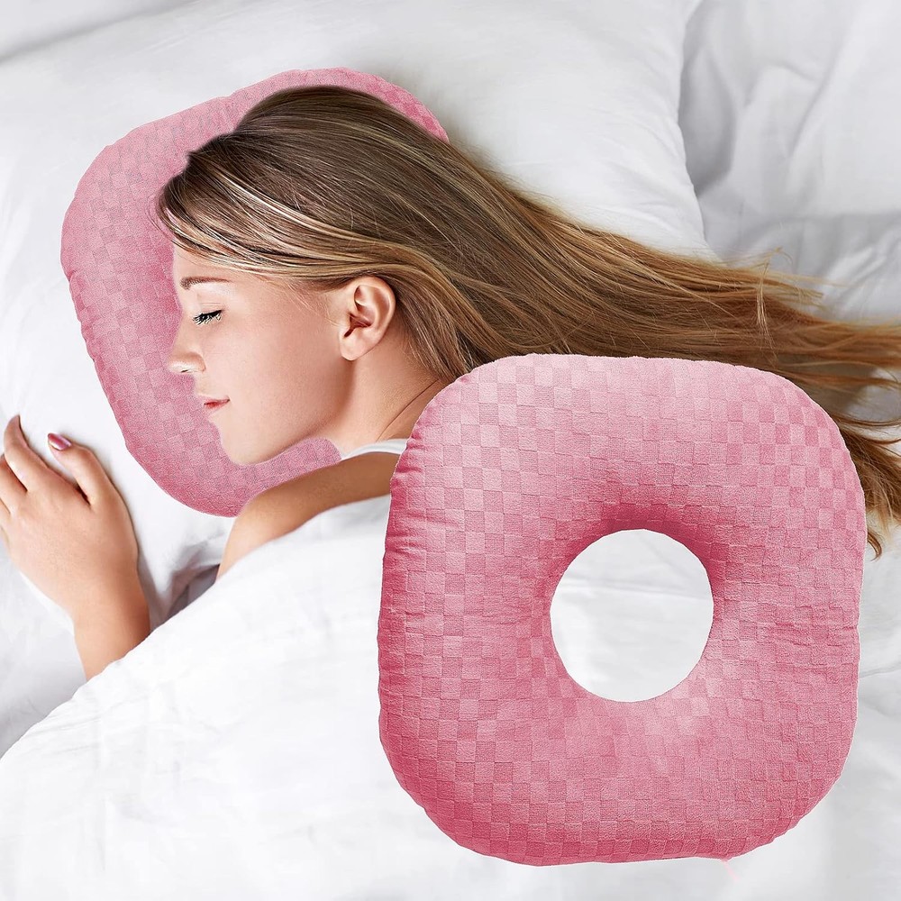 Side Sleeper Ear Piercing Pillow, Designed Specifically for Side Sleepers