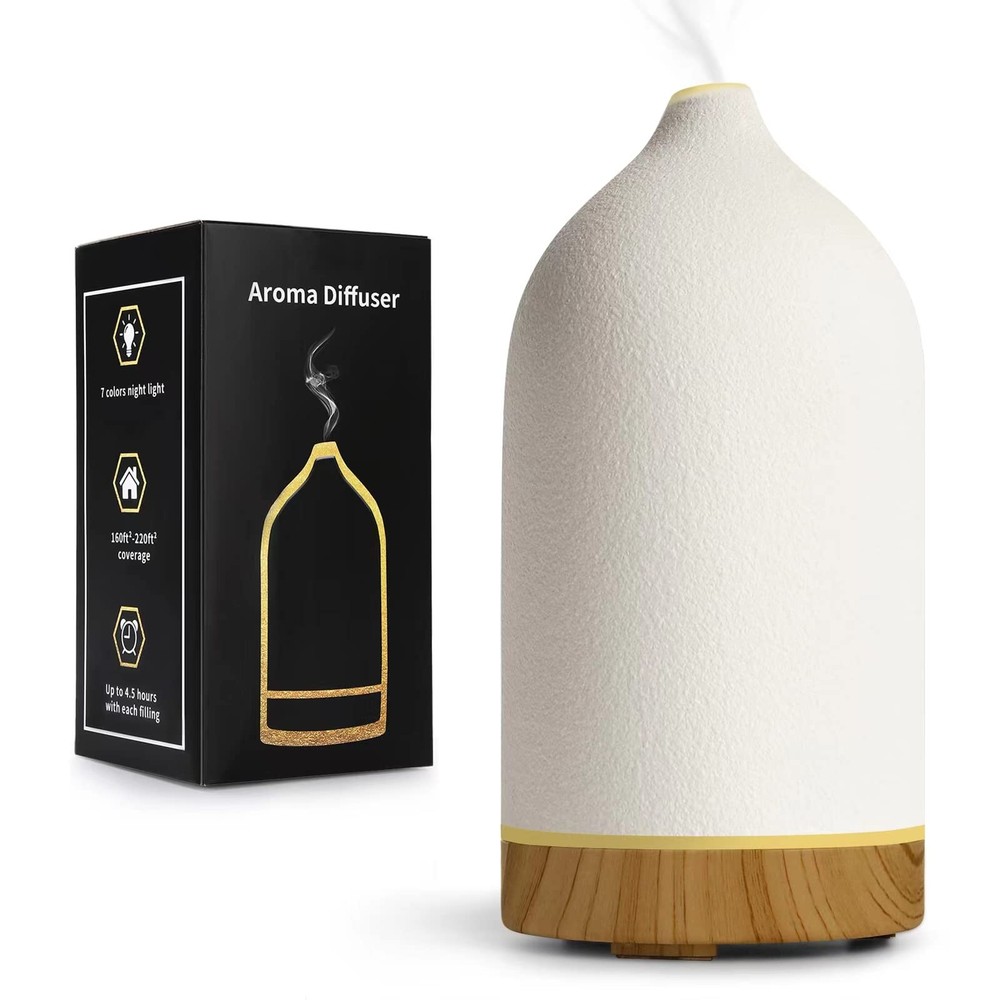 3-in-1 Essential Oil Diffuser for Large Rooms with 7 Color LED Lights
