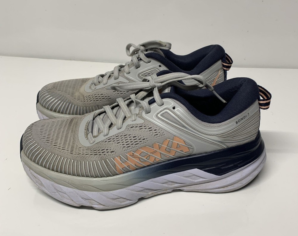 Size 7 - Hoka One One HOKA Bondi 7 Lunar Rock Black Iris W