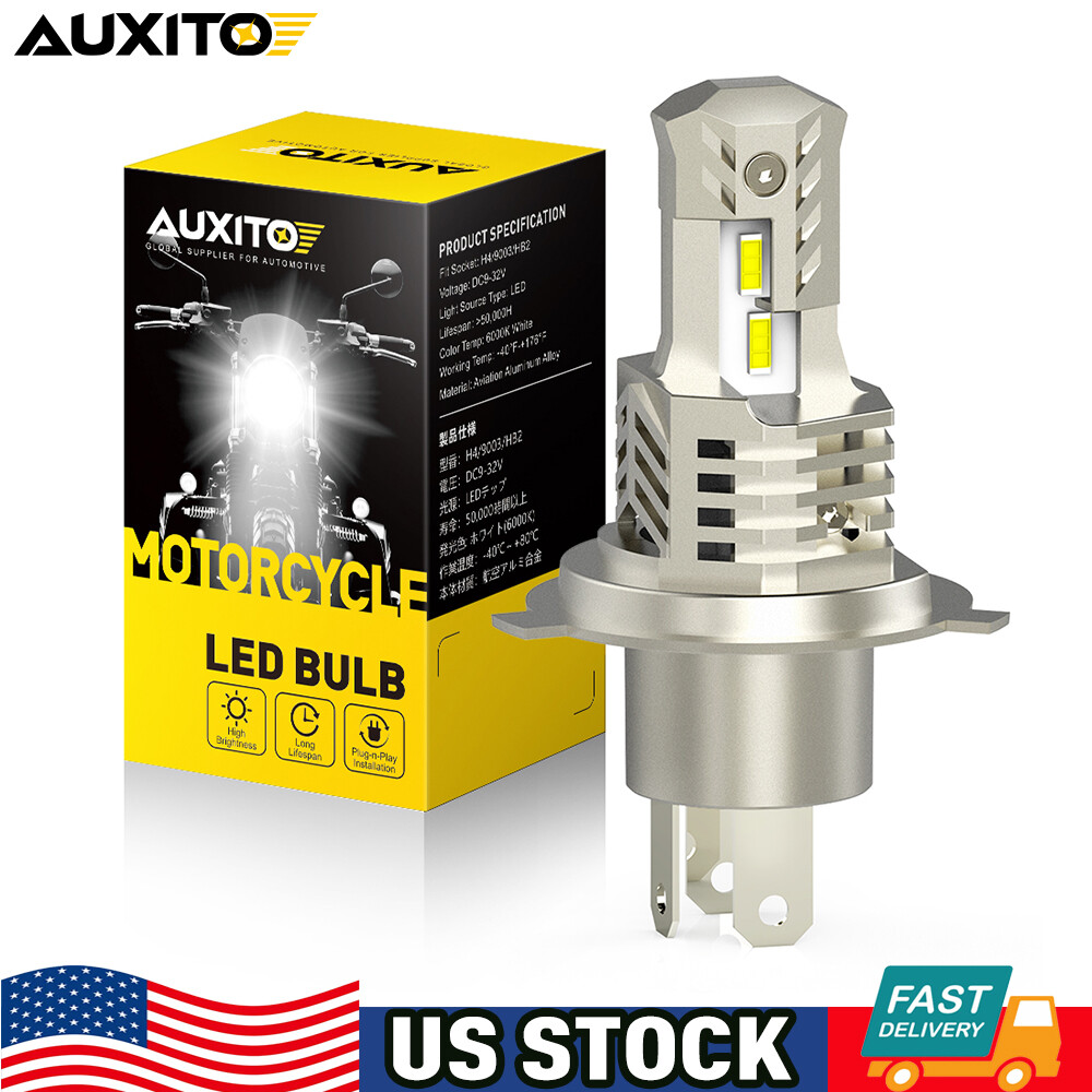 AUXITO Super Bright H4 9003 LED Headlight Kit Bulb High Low Beam White 60000LM M